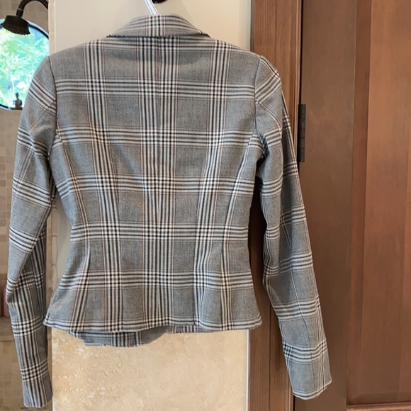 Fitted H&M jacket in grey plaid - Picture 5 of 5